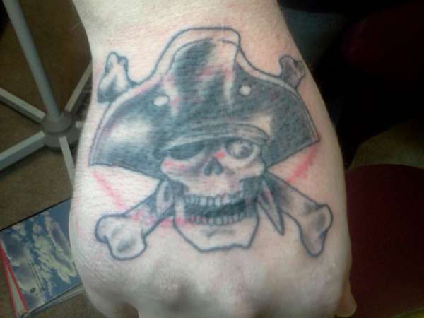 pirate cover up tattoo