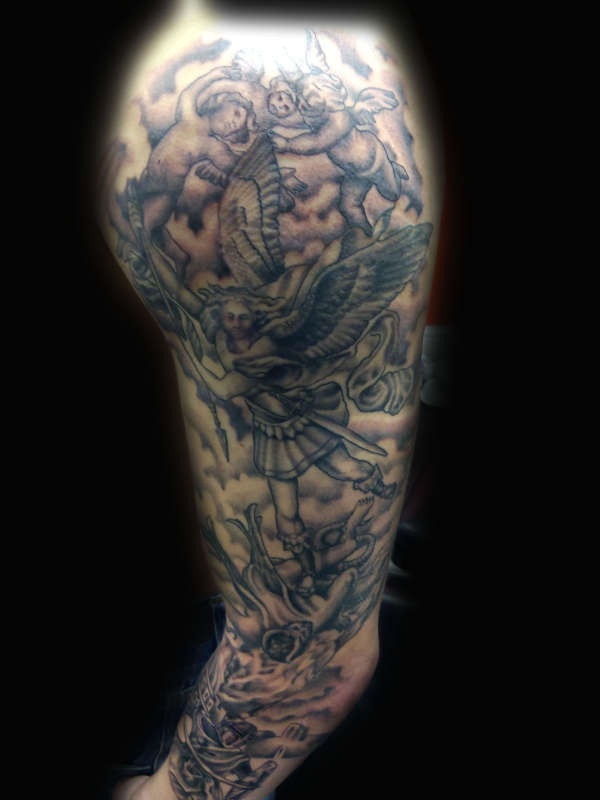 st micheal tattoo