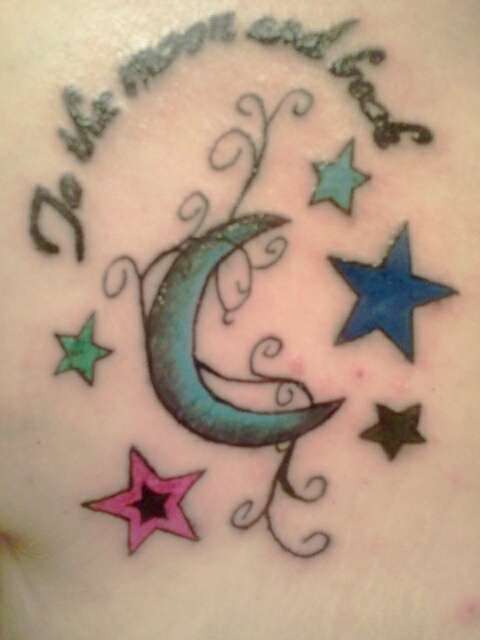 to the moon and back tattoo