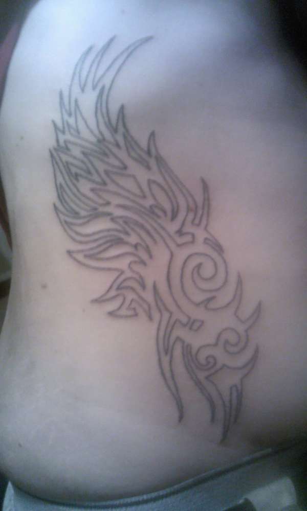 tribal angel tattoo