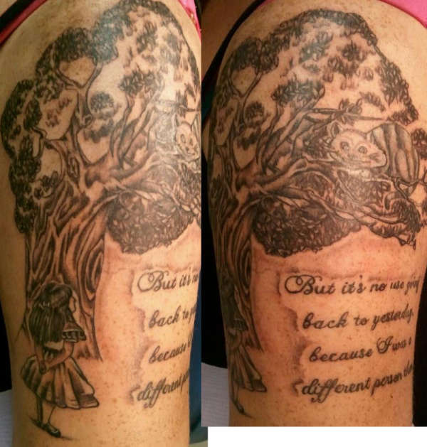 Alice's Adventures In Wonderland tattoo