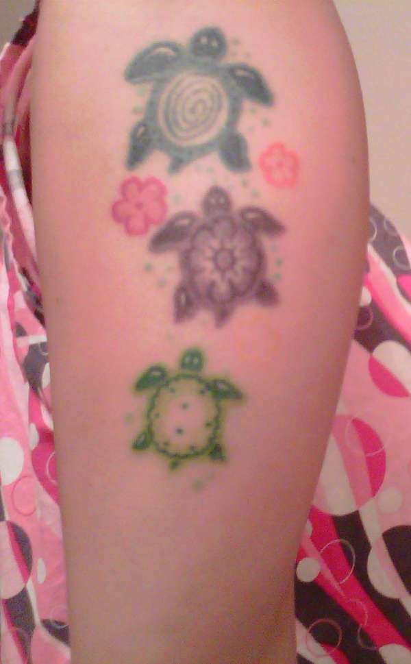 Colorful Turtles Tattoo tattoo
