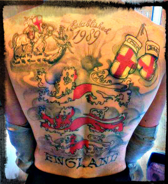 Patriotic Back Piece tattoo