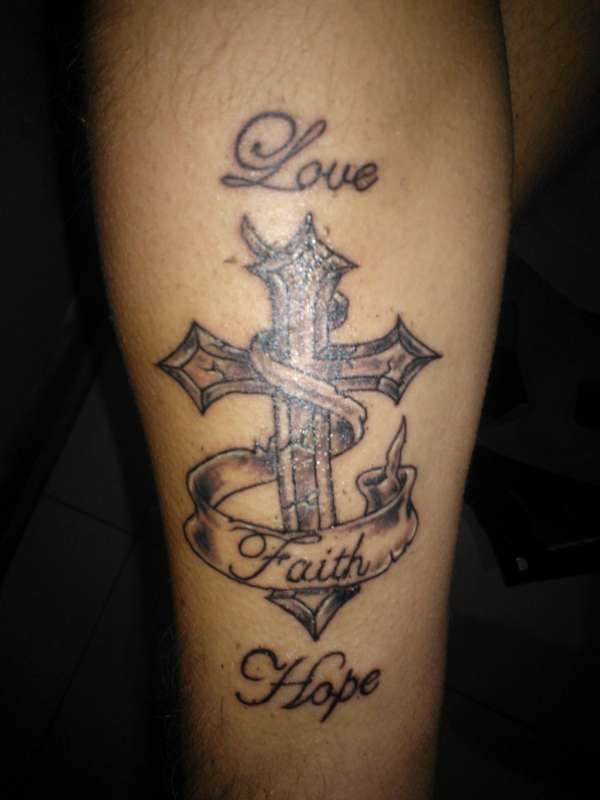 Faith Cross tattoo
