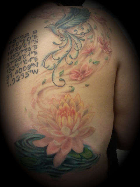 Half back piece, unfinished.....:-) tattoo