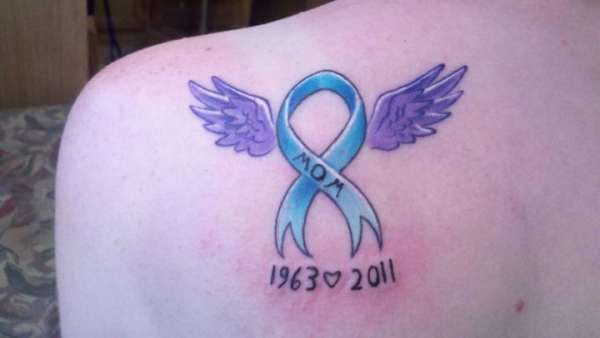 Ovarian Cancer Ribbon/mom tattoo