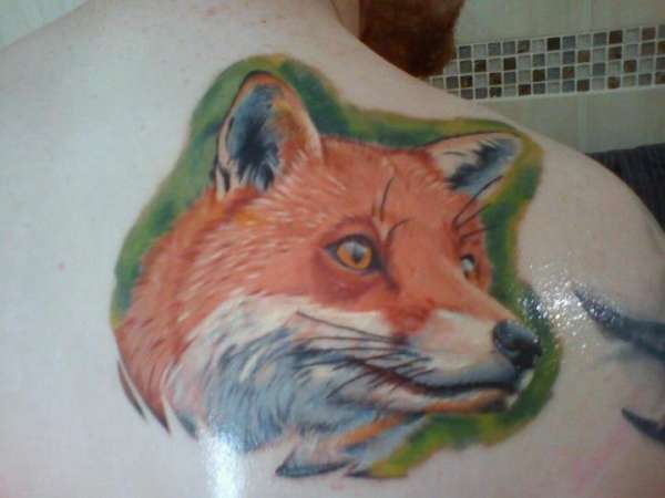 Red fox tattoo