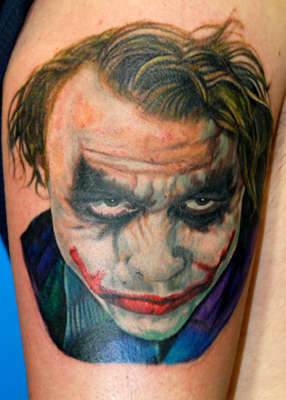 The Joker tattoo