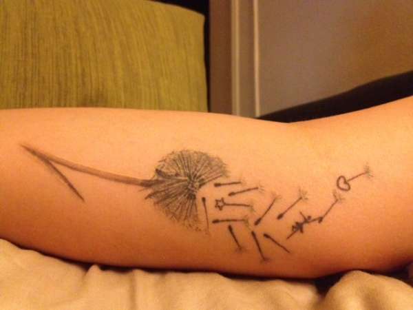 dandelion wish tattoo