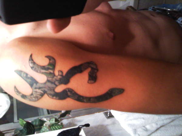 camo browning tattoo