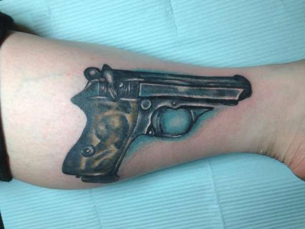 handgun tattoo