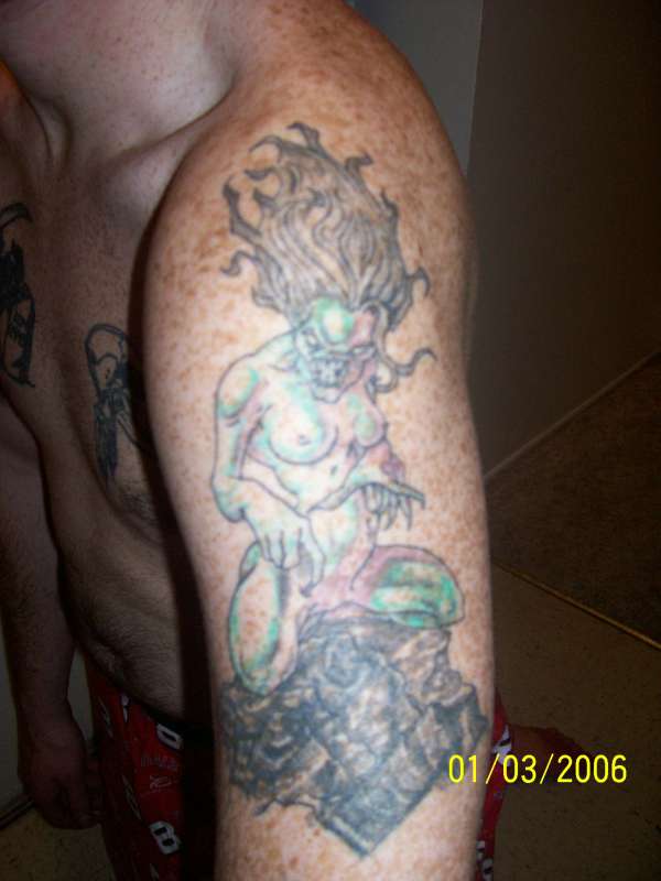 demon chick tattoo