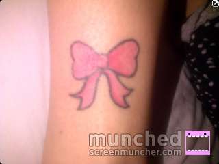 my pink bow tattoo