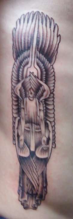 personal angel tattoo