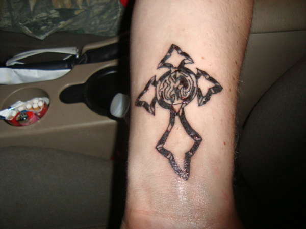 Cross tattoo