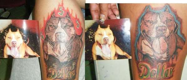 DOG PORTRAIT. tattoo