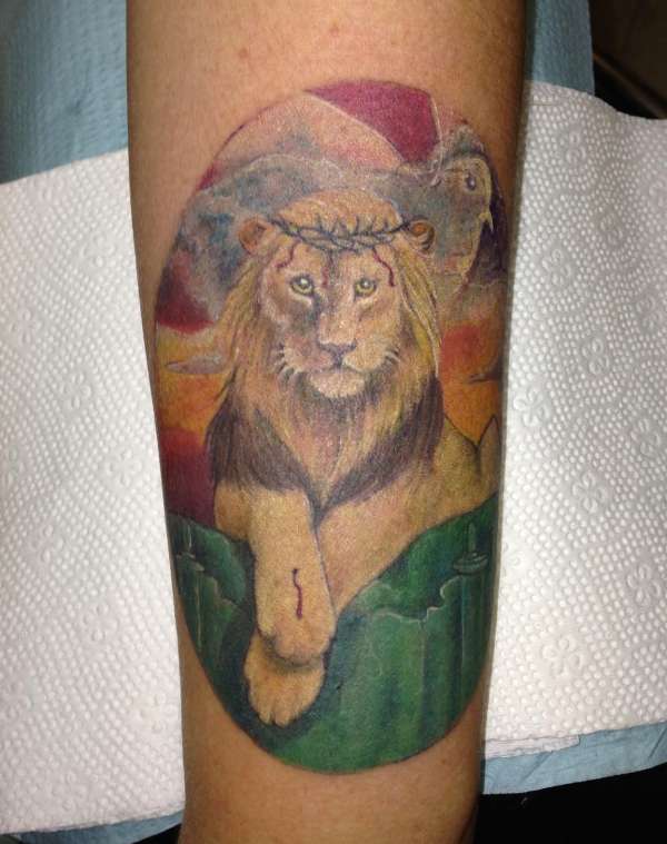 Lion of the Tribe of Judah tattoo