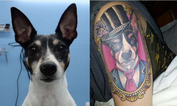 New dog portrait tattoo