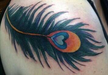 Peacock Feather Cover-up tattoo