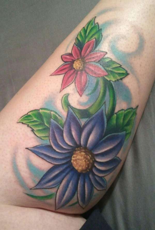 Flower Tattoo by Adrian Lazo tattoo