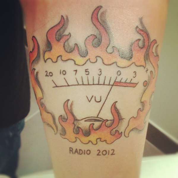 Vu Meter tattoo