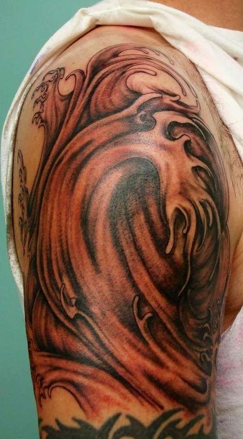 Wave tattoo