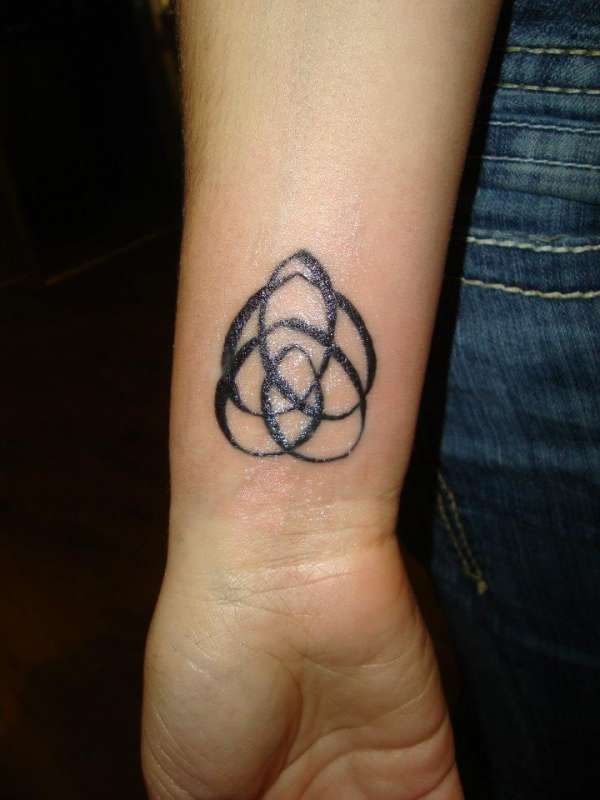 Wrist tattoo Celtic knot Motherhood tattoo