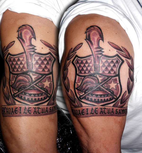 custom samoa seal tattoo