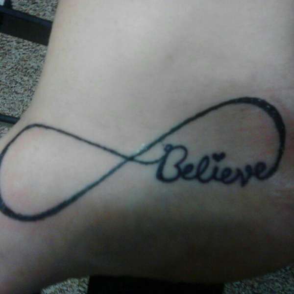 infinity tattoos with believe