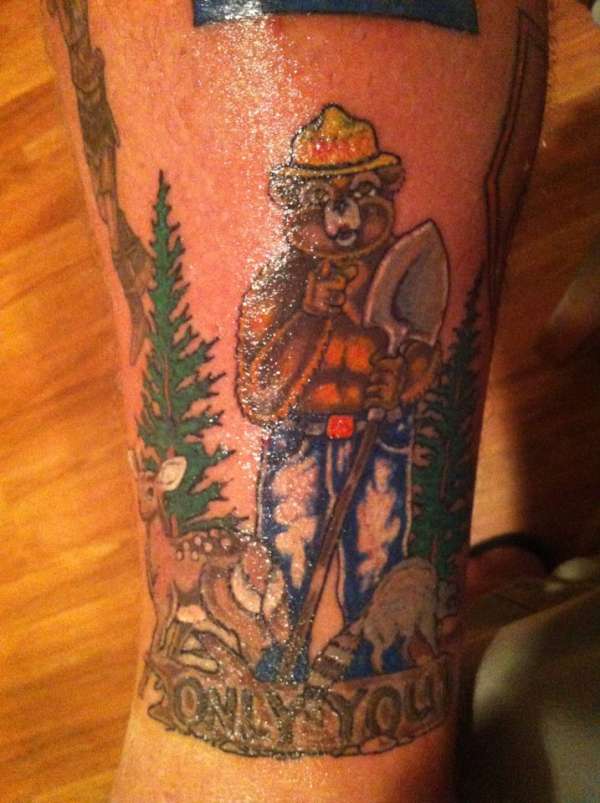 smokey bear tattoo