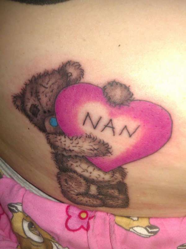 tatty teddy me to you tattoo dedication to my nan <3 tattoo