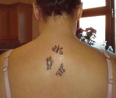 3 Butterflies tattoo