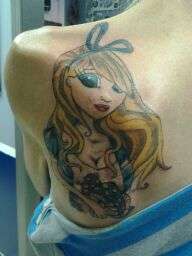 Alice in Wonderland's Alice tattoo