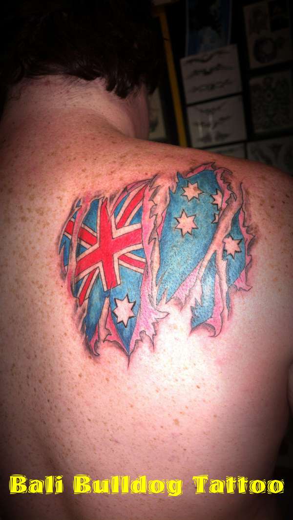 Ause flag tattoo