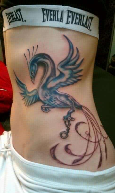 Blue Phoenix tattoo