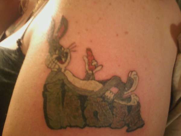 Bugs Bunny "mom" tattoo