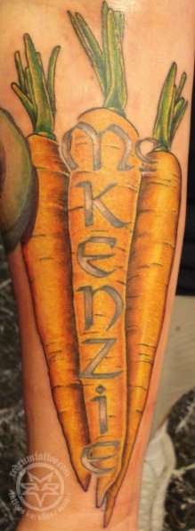 Carrots tattoo