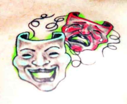 Comedy/Tragedy Masks tattoo