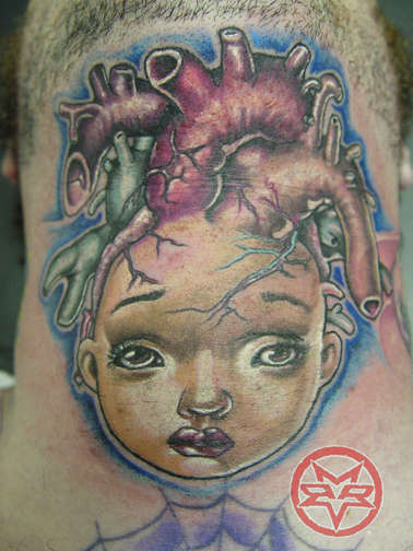 Evil child tattoo