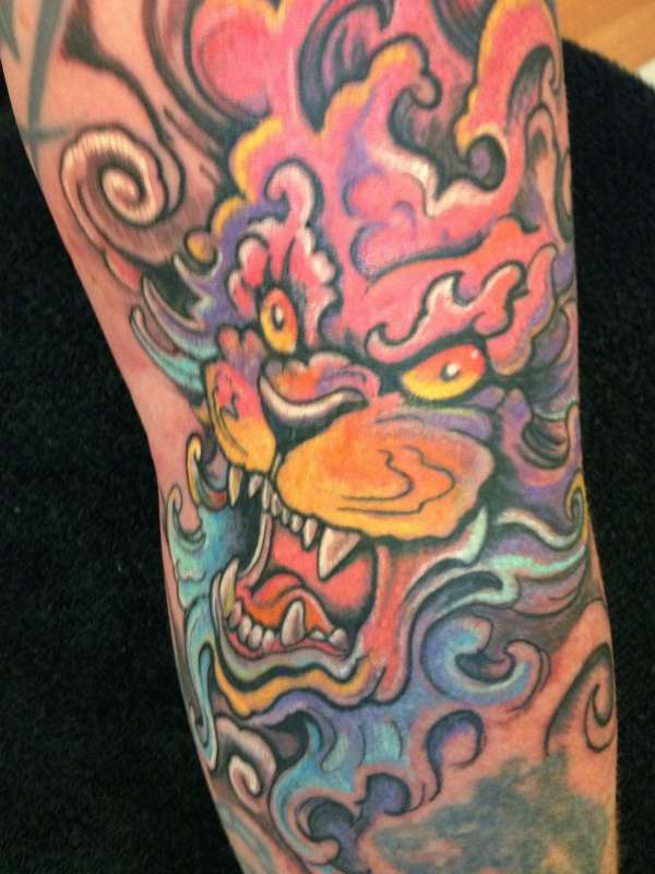 Fantasy Lion tattoo