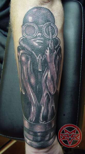 H R Giger tattoo
