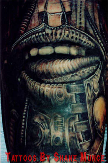 H R Giger tattoo
