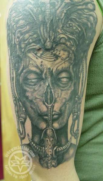H R Giger tattoo