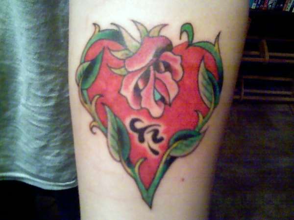 K Heart Tattoo tattoo