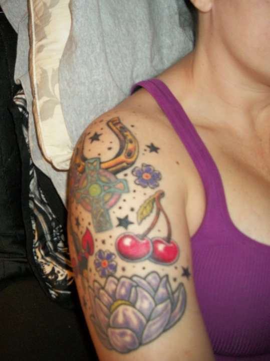 My Rockabilly Cherries tattoo