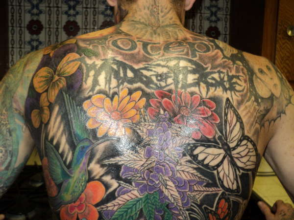 Nature scene in progress tattoo