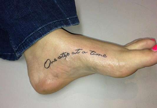 One step at a time tattoo