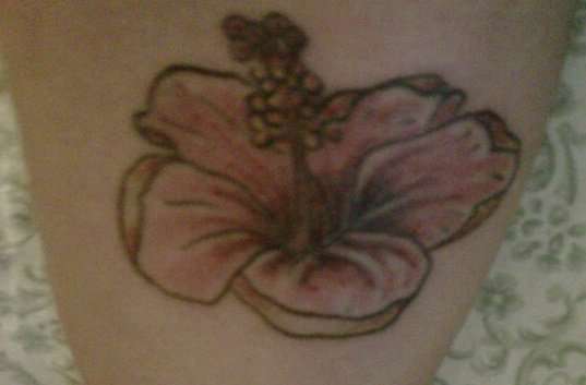 National Flower Of Puerto Rico Tattoo