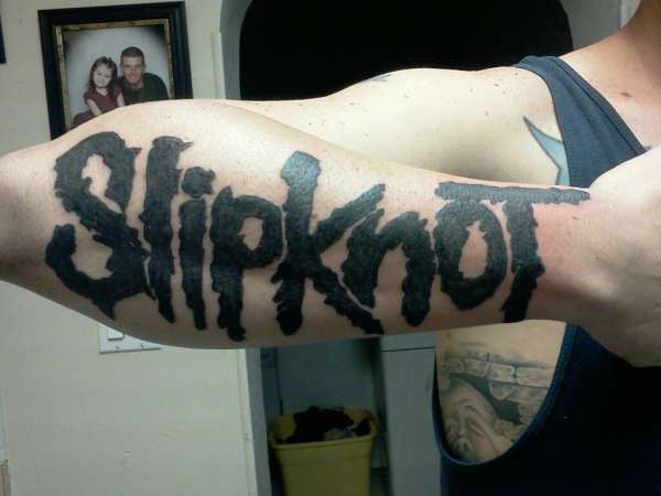 Slipknot tattoo.