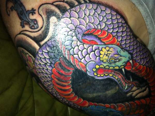 Snake cover up tattoo